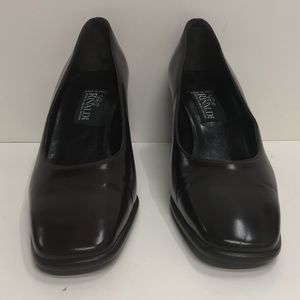 Baldan Made in Italy Black Leather Heel